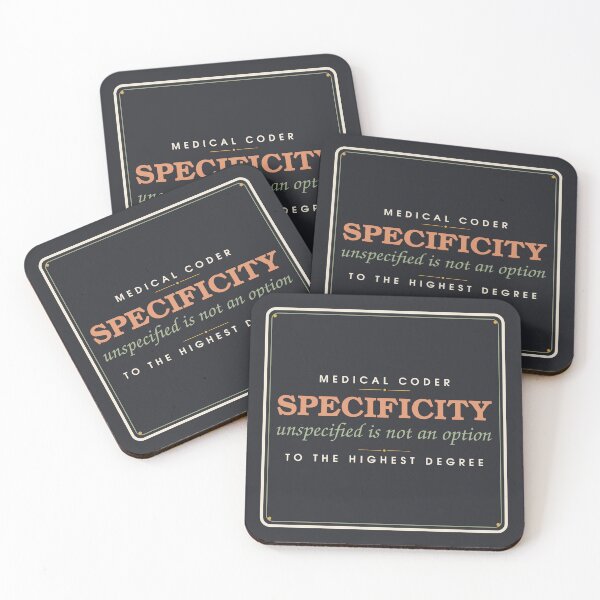 Item preview, Specificity, Unspecified Is Not An Option — Medical Coder Stamp designed and sold by SlowMadeShelf.