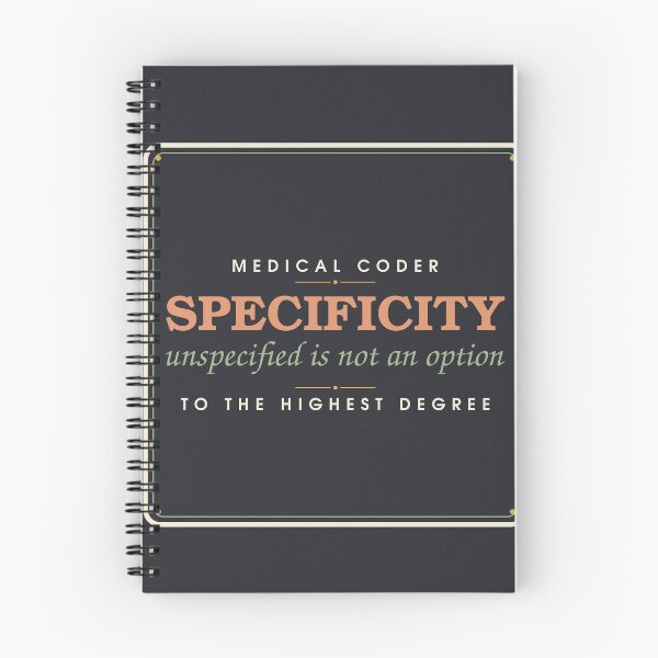 Item preview, Specificity, Unspecified Is Not An Option — Medical Coder Stamp designed and sold by SlowMadeShelf.