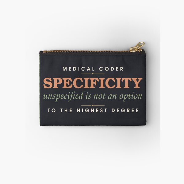 Item preview, Specificity, Unspecified Is Not An Option — Medical Coder Stamp designed and sold by SlowMadeShelf.