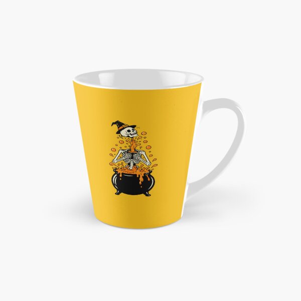 Item preview, Witch Skeleton Rising from Orange Cauldron Halloween Design designed and sold by Krasnovaovaova.