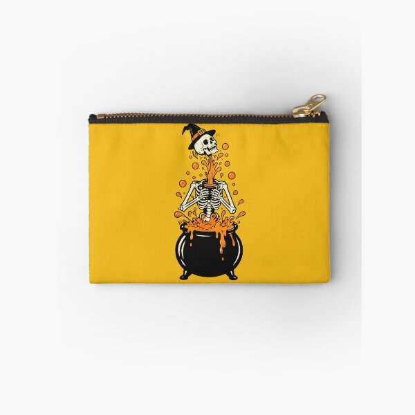 Item preview, Witch Skeleton Rising from Orange Cauldron Halloween Design designed and sold by Krasnovaovaova.