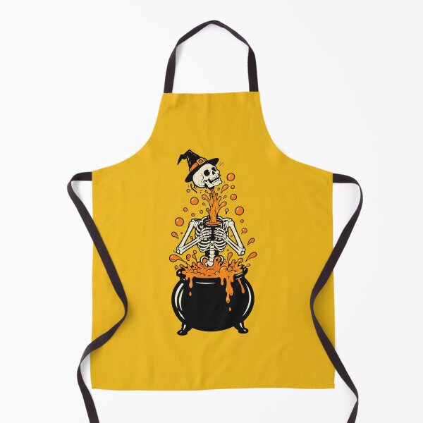 Item preview, Witch Skeleton Rising from Orange Cauldron Halloween Design designed and sold by Krasnovaovaova.
