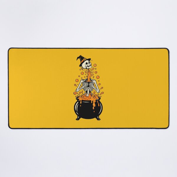 Item preview, Witch Skeleton Rising from Orange Cauldron Halloween Design designed and sold by Krasnovaovaova.