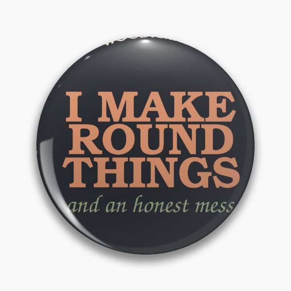Item preview, I Make Round Things And An Honest Mess — Woodturner Seal designed and sold by SlowMadeShelf.