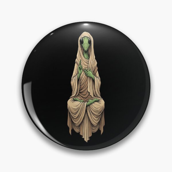 Item preview, Mantis in Meditation – Alien Zen T-Shirt designed and sold by Animal Cosmic Society.