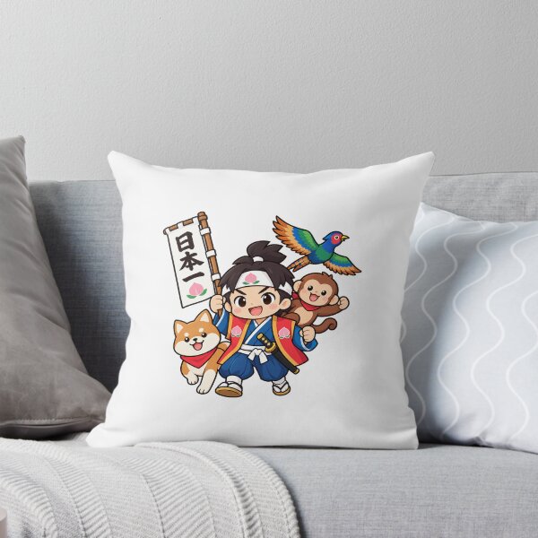Item preview, Momotaro – Japanese Folklore Hero with Shiba Inu, Monkey & Pheasant designed and sold by Daihuku2525.