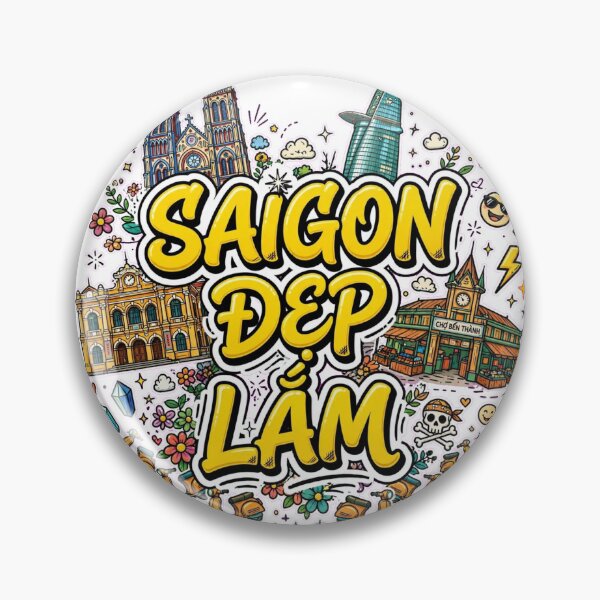 Artikelvorschau, Saigon ist so schön (Sài Gòn Đẹp Lắm), Vietnamesisches Erbe, Stadt-Sehenswürdigkeiten entworfen und verkauft von Danh Style.