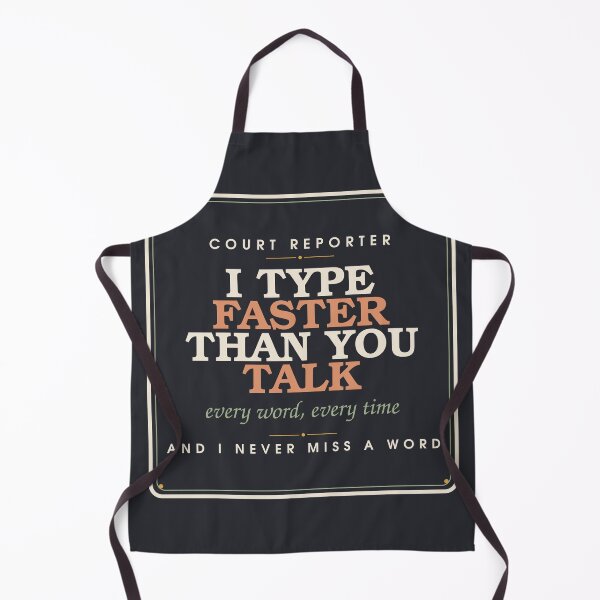 Item preview, I Type Faster Than You Talk — Funny Court Reporter Stamp designed and sold by SlowMadeShelf.