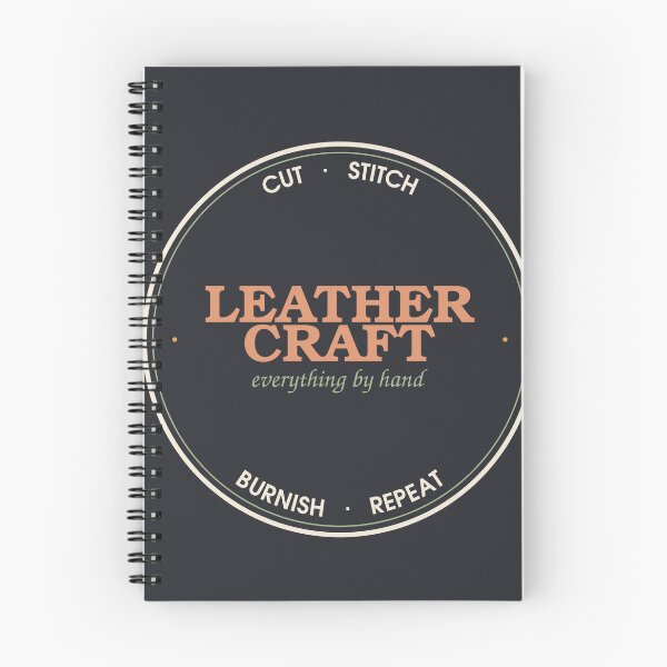Item preview, Cut Stitch Burnish Repeat — Leathercraft Maker Seal designed and sold by SlowMadeShelf.
