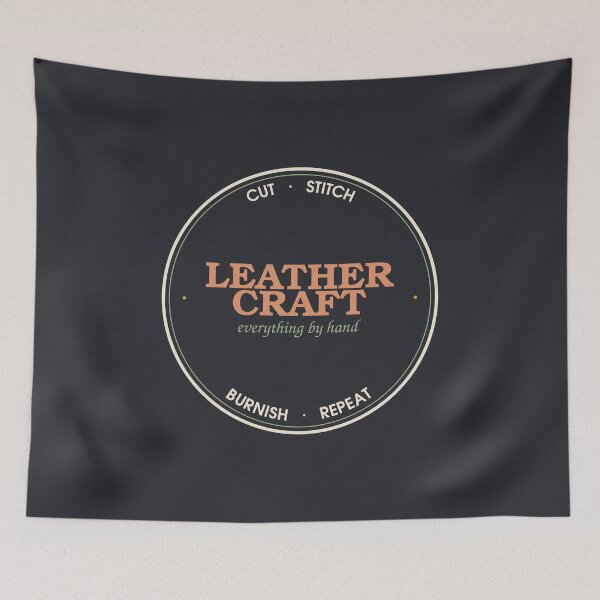 Item preview, Cut Stitch Burnish Repeat — Leathercraft Maker Seal designed and sold by SlowMadeShelf.