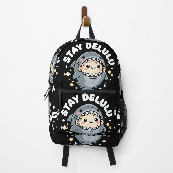 Item preview, Kawaii Pufferfish In Shark Onesie Stay Delulu Art designed and sold by ZUMERI.