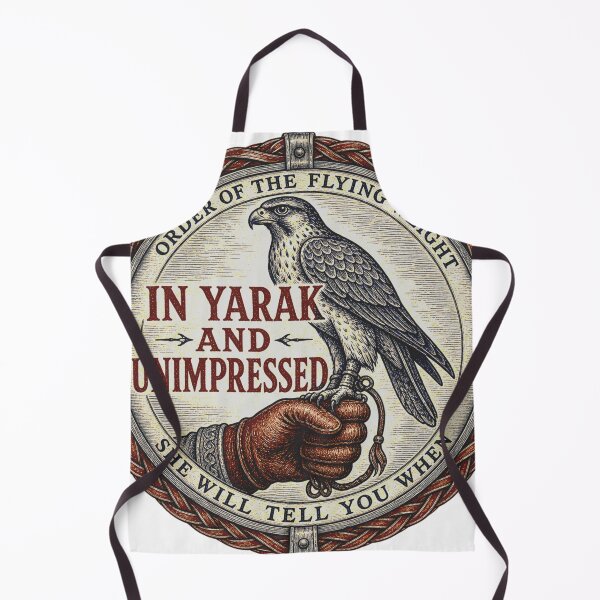 Item preview, In Yarak and Unimpressed Falconry Woodcut Seal Hawk designed and sold by BoosterShop.