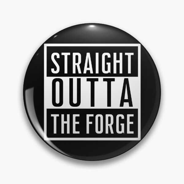 Item preview, Straight Outta the Forge Blacksmith Metalworker Maker Typography designed and sold by HYPNK.