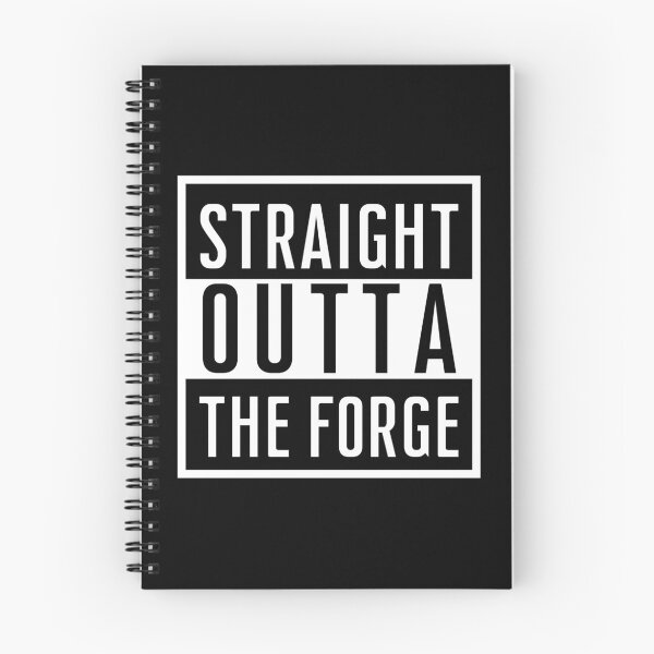Item preview, Straight Outta the Forge Blacksmith Metalworker Maker Typography designed and sold by HYPNK.