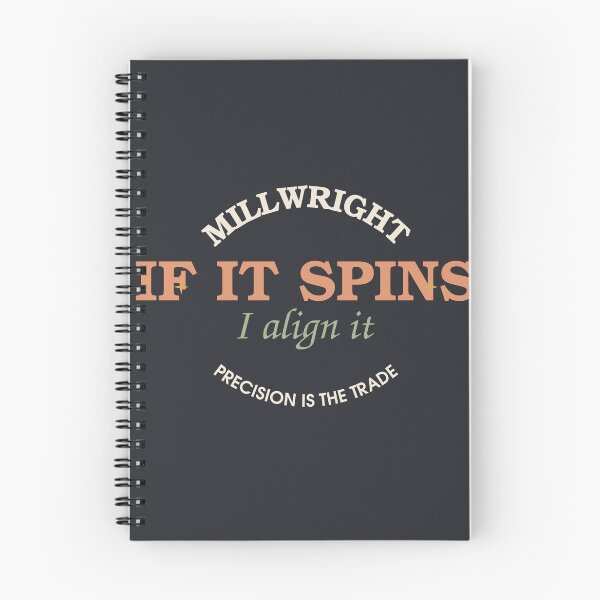 Item preview, If It Spins I Align It — Millwright Badge designed and sold by SlowMadeShelf.