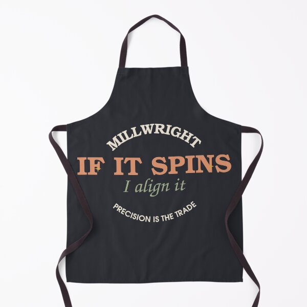 Item preview, If It Spins I Align It — Millwright Badge designed and sold by SlowMadeShelf.