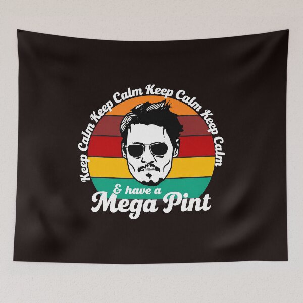 Item preview, Mantén la calma y tómate una pinta gigante, Johnny Depp. designed and sold by FlipStrawSpot.