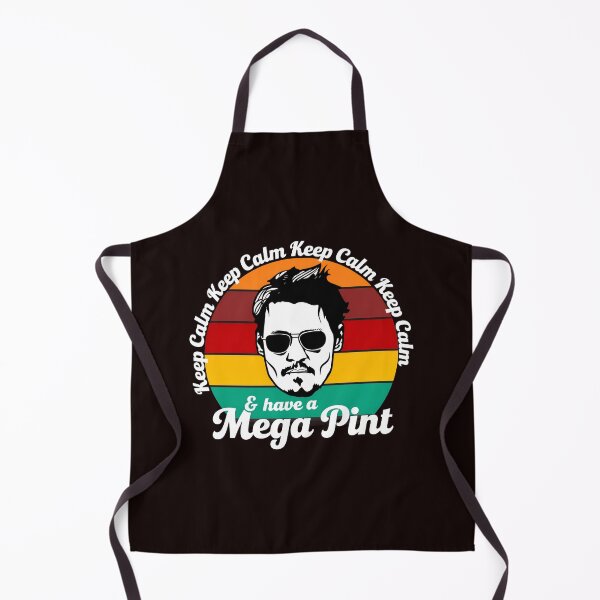 Item preview, Keep Calm and have a Mega Pint Johnny Depp designed and sold by FlipStrawSpot.