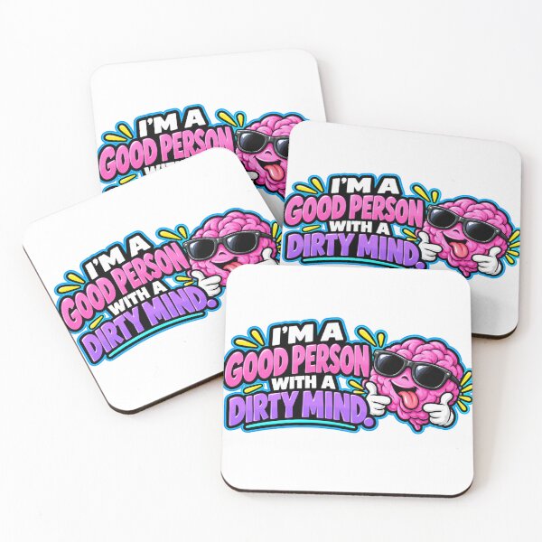 Item preview, Good Person With A Dirty Mind Funny Design designed and sold by Kenzie & Co.