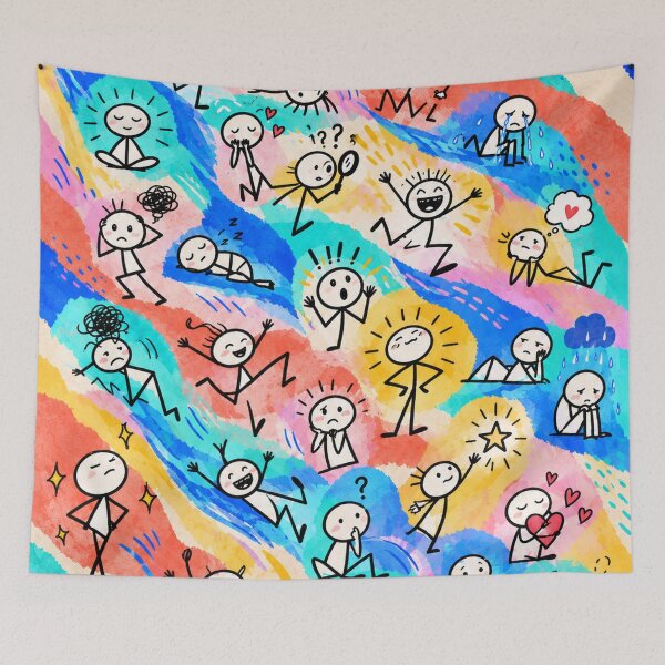 Item preview, Emotions in a Colorful Current designed and sold by Qenlo.