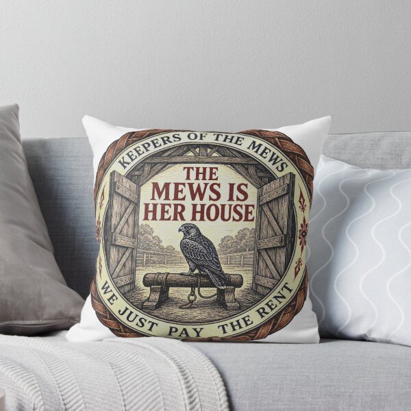 Item preview, The house belongs to your falconry bow seat woodcut seal designed and sold by BoosterShop.