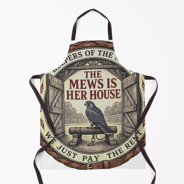 Item preview, The house belongs to your falconry bow seat woodcut seal designed and sold by BoosterShop.
