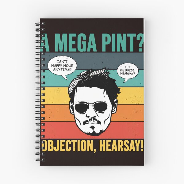 Item preview, Mega Pint Objection Hearsay Retro designed and sold by FlipStrawSpot.