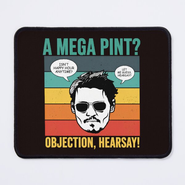 Item preview, Mega Pint Objection Hearsay Retro designed and sold by FlipStrawSpot.