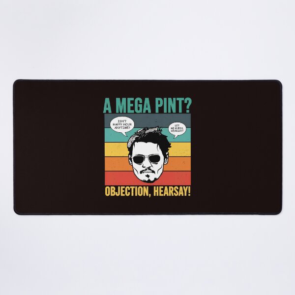 Item preview, Mega Pint Objection Hearsay Retro designed and sold by FlipStrawSpot.