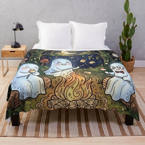 Item preview, Toast-y Ghost-y - Cute Campfire Ghosts and S'mores designed and sold by ScenicRoute66.