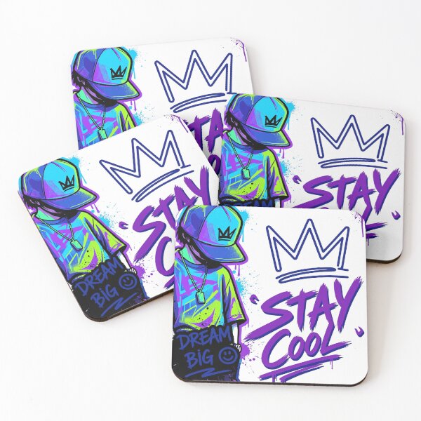 Item preview, Stay Cool Dream Big - Neon Graffiti Streetwear designed and sold by rich-moda.