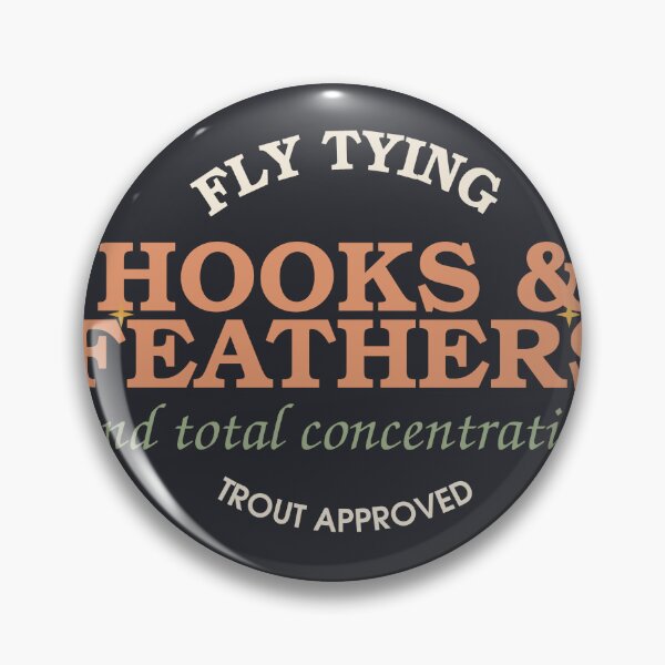 Item preview, Hooks And Feathers And Total Concentration — Fly Tying designed and sold by SlowMadeShelf.