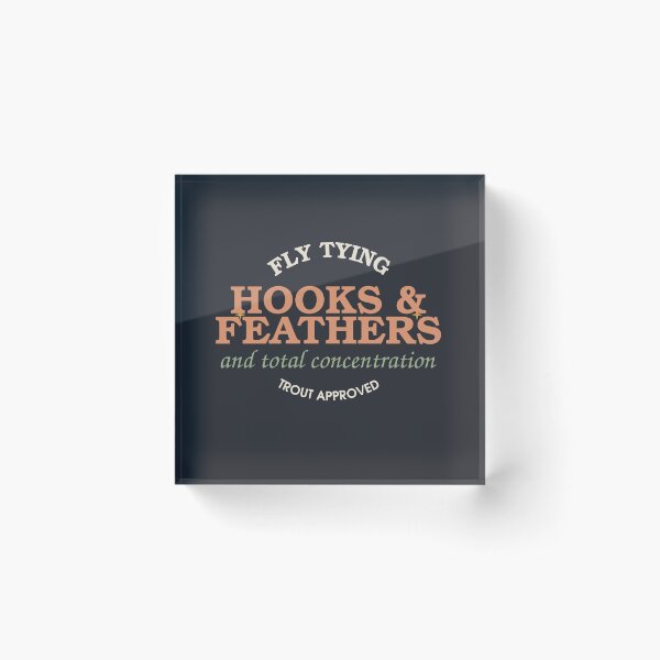 Item preview, Hooks And Feathers And Total Concentration — Fly Tying designed and sold by SlowMadeShelf.
