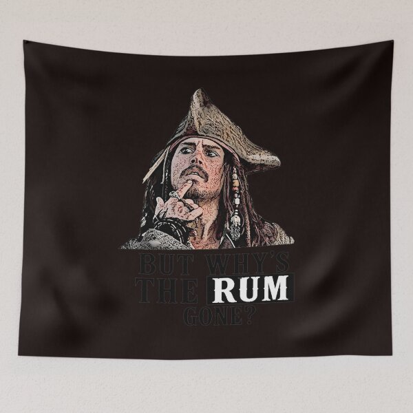 Item preview, Captain Jack Sparrow - But Why's The Rum Gone? designed and sold by FlipStrawSpot.