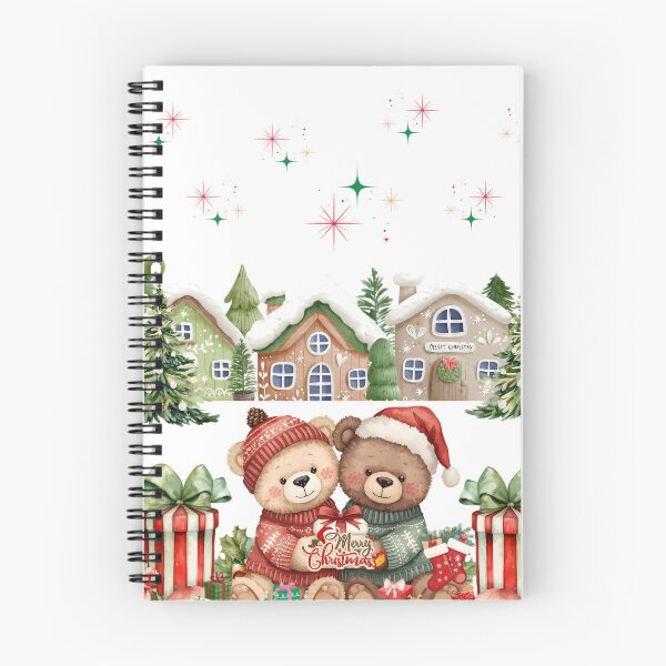 Artikelvorschau, Aquarell-Weihnachtsbärendorf entworfen und verkauft von VibranPalette.