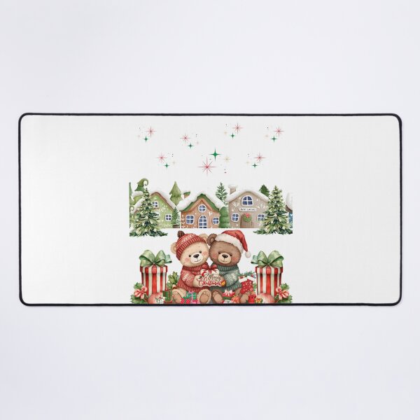 Artikelvorschau, Aquarell-Weihnachtsbärendorf entworfen und verkauft von VibranPalette.
