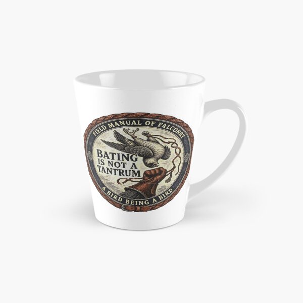 Item preview, Bating Is Not a Tantrum Falconry Field Manual Woodcut designed and sold by BoosterShop.