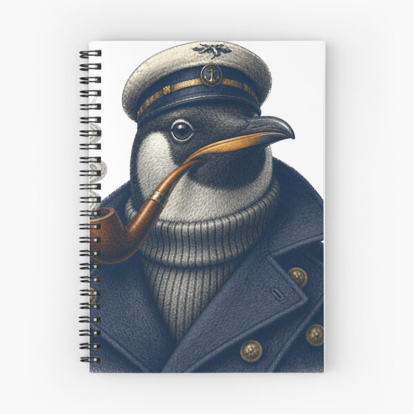Item preview, captain penguin w pipe + peacoat designed and sold by PhiloDoh.