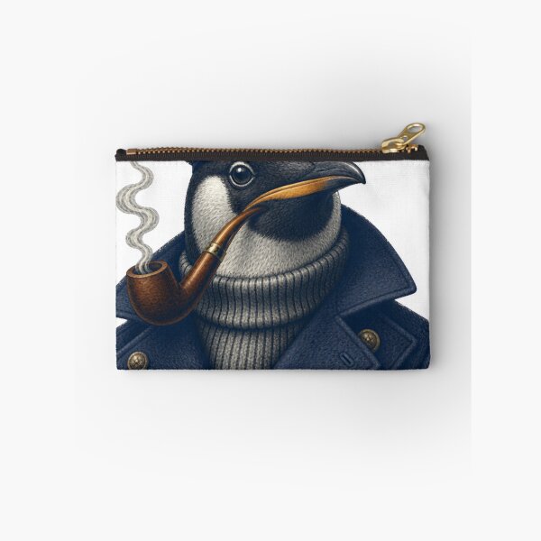 Item preview, captain penguin w pipe + peacoat designed and sold by PhiloDoh.