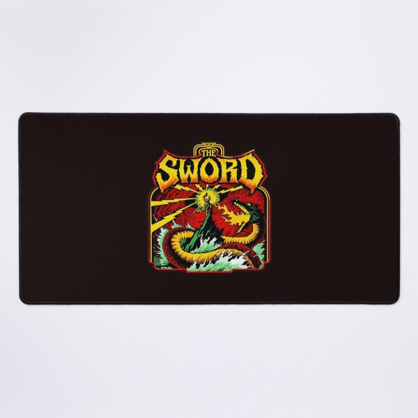 Item preview, THE SWORD Dragon Fantasy Retro Art designed and sold by FlipStrawSpot.