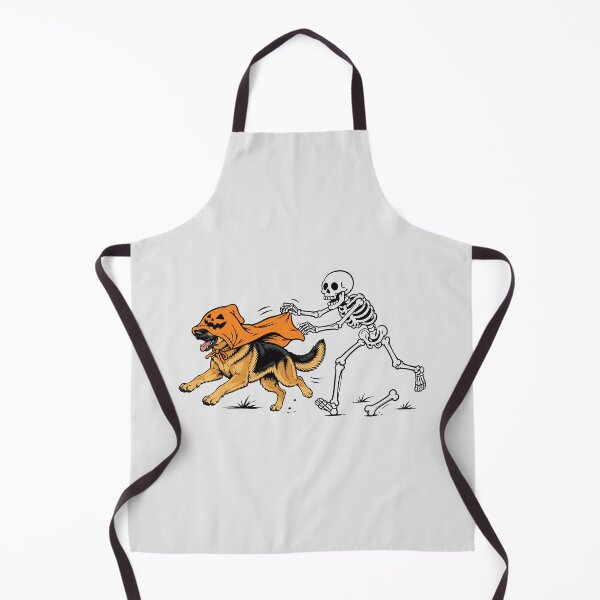 Item preview, Dog in Pumpkin Cape with Skeleton Halloween Design designed and sold by Krasnovaovaova.