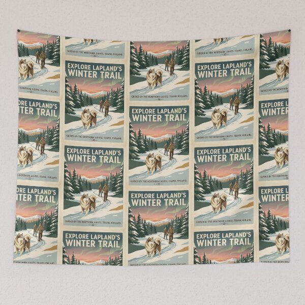 Item preview, Finnish Lapphund Snowshoe Guide designed and sold by PictoVibe.