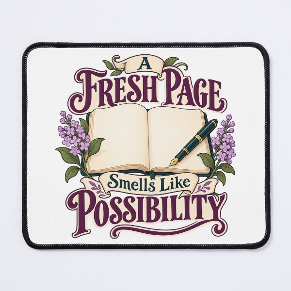 Item preview, Fresh Page Smells Like Possibility Bookish Art designed and sold by Bikivuno.