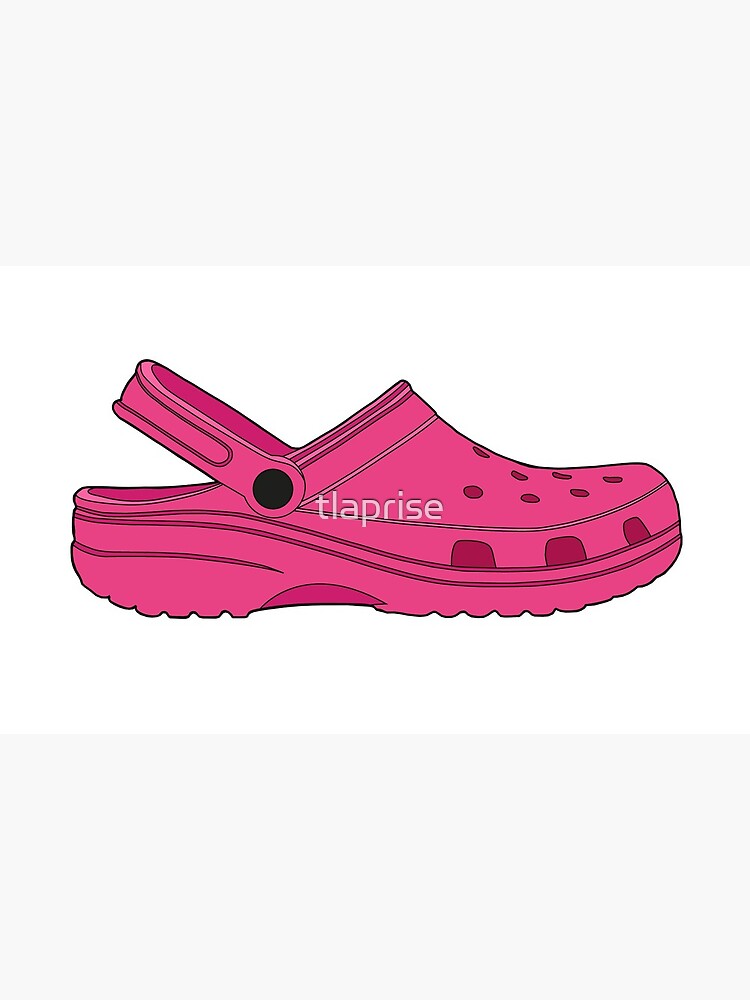 neon magenta crocs