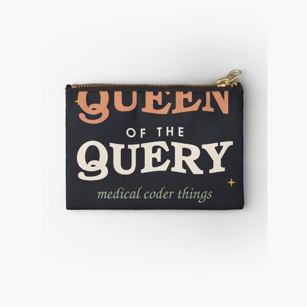 Item preview, Queen Of The Query — Retro Medical Coder designed and sold by SlowMadeShelf.