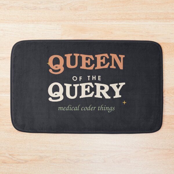 Item preview, Queen Of The Query — Retro Medical Coder designed and sold by SlowMadeShelf.