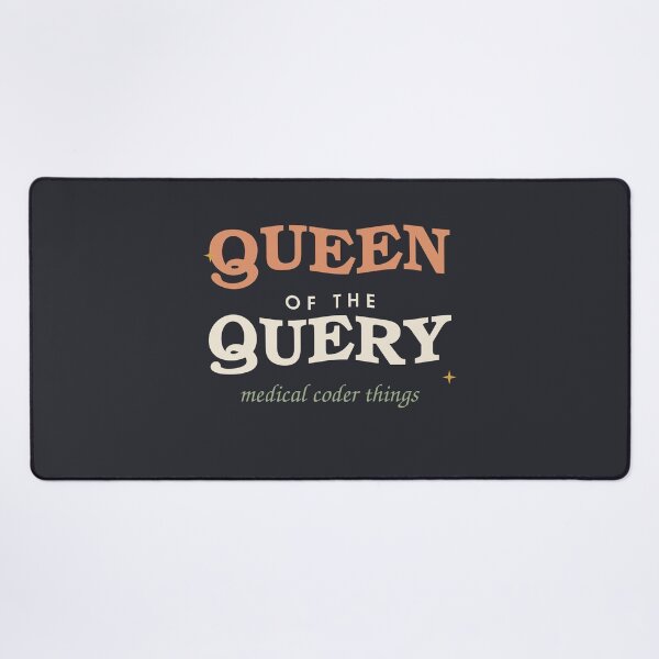 Item preview, Queen Of The Query — Retro Medical Coder designed and sold by SlowMadeShelf.