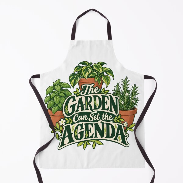 Item preview, The Garden Can Set the Agenda Botanical Saying designed and sold by Bikivuno.