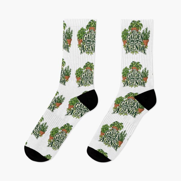 Item preview, The Garden Can Set the Agenda Botanical Saying designed and sold by Bikivuno.