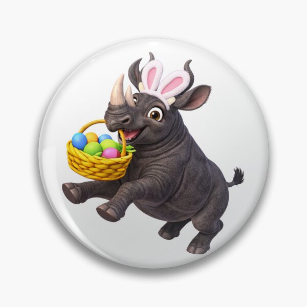 Item preview, Black Rhinoceros Easter Basket designed and sold by Sillytoe.